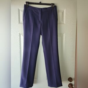 BGL Navy Women's Flared Flat Front Dress Pants EUC Sz 6